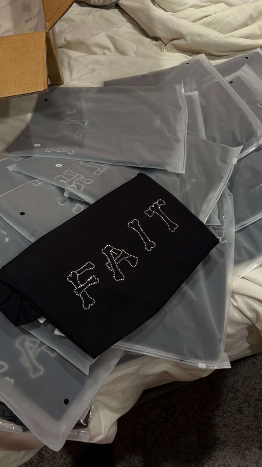 FAITH Rhinestone Bones Shirt